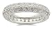 Sterling Silver Pave CZ Wedding/Eternity Band