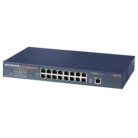 Netgear FS517TS 17-Port 10/100 Mbps Stackable Fast Ethernet Switch with Gigabit Port