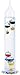 Galileo Thermometer Liquid in Glass 13 inches high with Multi colored Spheres Made in Germany