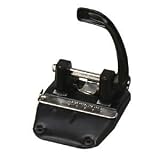 Master 3275B 40-Sheet heavy-duty, high-capacity adjustable 2-hole punch, 9/32 dia., black
