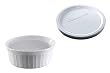 CorningWare French White Pop-Ins 16-Ounce Round Dish with Plastic Cover