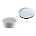 CorningWare French White Pop-Ins 16-Ounce Round Dish with Plastic Cover
