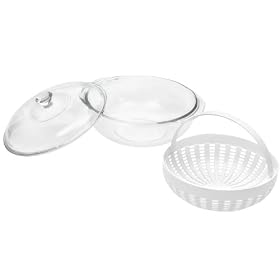Pyrex Smart Essentials 3-Piece Microwave Steamer Set by Pyrex