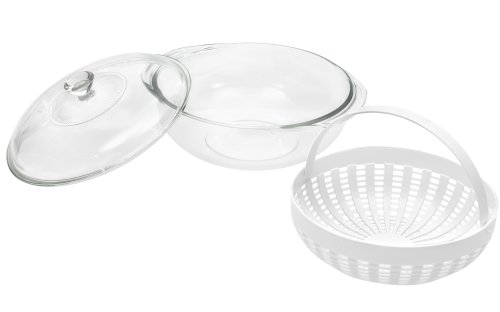 Pyrex Smart Essentials 3-Piece Microwave Steamer Set