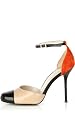 Colorblock Ankle Strap Shoe