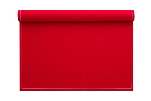 Cotton Placemat - 18.9 x 12.6 in - 12 units per roll - Lipstick Red