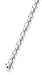 Alternating matte and shiny hearts Solid Sterling Silver 7 1/4 Bracelet