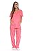 Just Love Women's Coral Scrub Set 22244-Coral-XL