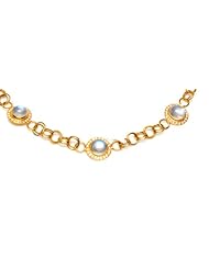 18kt Yellow Gold Diamond Pave Chain Necklace Bridal Wedding Jewelry