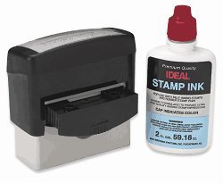 Self inking re-inking fluid - red