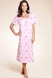 Short Sleeve Floral Print Nightdress