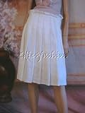 Burberry - $450 New BURBERRY LONDON White Linen Pleat Skirt 6 / 4