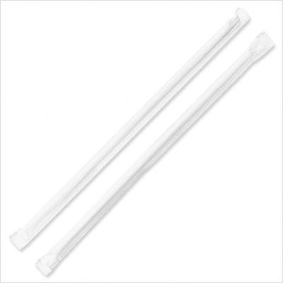 GJO58925 - Individually Wrapped Straws, 7-3/4, 500/PK, Translucent