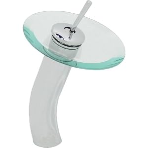 Inello Glass Waterfall Faucet for Bathroom Sink