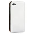 IPHONE 4 / IPHONE 4S PREMIUM PU LEATHER FLIP CASE - WHITE PART OF THE QUBITS ACCESSORIES RANGE