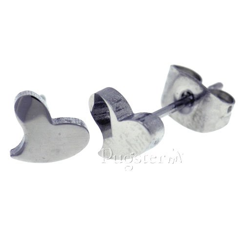 Childrens Toyshop  Jewelry : Abstract Heart Stud Earrings