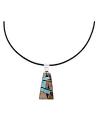 Multicolor Inlay Pendant And Necklace Jewelry Set YS70984