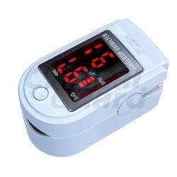 Finger Pulse Oximeter - %SpO2 (Blood Oxygen Saturation) & Heart Rate Monitor with Instructions, Lanyard & Carry Case (in RETAIL PACKAGING) - WHITE