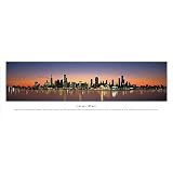 Chicago, Illinois, Series 2 by James Blakeway Panoramas. Size 37.50 X 9.00 Art Poster Print