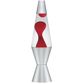 Lava Lite 2110-4002 Classic Lava Lamp, 14-1 2-Inch, Red Clear by Lava Lite