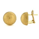 18k Yellow Gold Ball Large Earrings