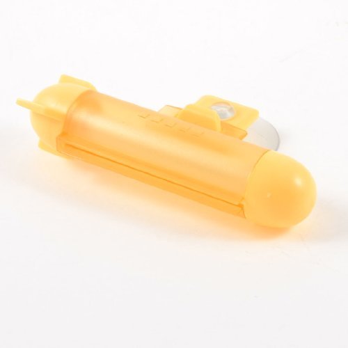 Water & Wood Orange Plastic Housing Rocket Shape Manual Roller Tube Squeezer Water & Wood Orange Plastic Housing Rocket Shape Manual Roller Tube Squeezer
