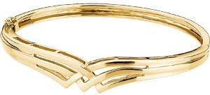14k Yellow Gold Hinged Bangle Bracelet