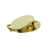 10K Gold Vintage Military Cap Charm, three-dimensional