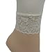 Ivory White Lace Bottom Footless Leggings Tights Size S/M