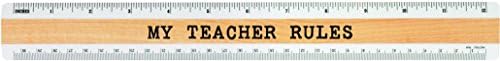 Woodrow 12" &amp; Metric 'MY TEACHER RULES' Ruler