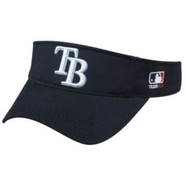 MLB ADULT Tampa Bay RAYS Home Navy Blue VISOR Adjustable Velcro TWILL