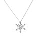 Sterling Silver Diamond-Accent Snowflake Pendant