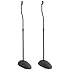 SANUS Home Theater Series adjustable height speakers stands for satellite speakers - tear Drop base - 26"-39" height - HTB3 (black)