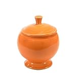 Fiesta Tangerine 498 9-Ounce Covered Sugar Bowl by Fiesta