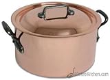 Mauviel 6.4 qt. Stockpot with Iron Handles  Lid