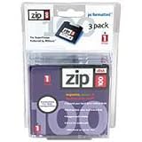 Iomega Zip Disk 100MB 3 Pack Formatted for PC in Clamshell Package
