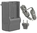 Synergy Digital Mini Battery Charger Kit for Sony NP-F550, F750, F960, F570, F770, & F970 Batteries (110/220 v with Car Adapter) with European Adapter