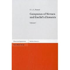 Busard, H: Campanus of Novara/2 Bde (Boethius. Texte Und Abhandlungen Zur Geschichte der Mathemat)