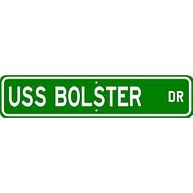 USS BOLSTER ARS 38 Street Sign - Navy Ship Gift Sailor by The Lizton Sign Shop