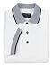 NEW Port Authority - Jersey Knit Sport Shirt with Stripe Trim White/Navy-4XL