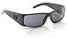 Hoven The One 13-9902 Polarized Rectangular Sunglasses,Black on Black,60 mm
