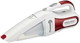 Black & Decker DV9605KN-QW Dustbuster / 9.6 Volt / 16 Watt / rot / Cyclonic Action in brilliantweiss
