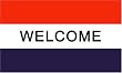 Welcome MESSAGE Flag - 3 foot by 5 foot Polyester (NEW)