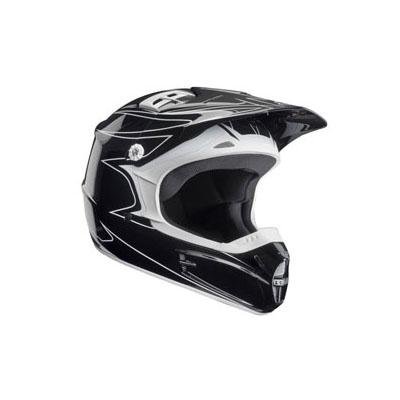 Fox Racing 2011 V-1 Youth Whitewall MX Bicycle Helmet - Black - 01099-001