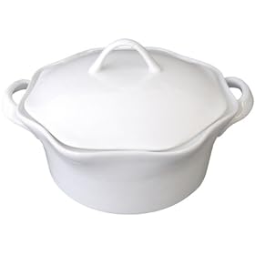 BIA Cordon Bleu Wavy Collection 3 Quart Rectangular Baker with Handles  White