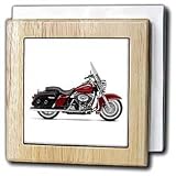 Tile Napkin Holder Picturing Picturing Harley Davidson Motorcycle