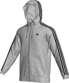 Adidas Herren Kapuzenjacke Ess 3S Light Full Zip, medium grey heather/medium grey heather, XL, HAX23502XL