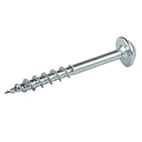 KREG亜鉛ポケットホールのねじワッシャーヘッド粗ませ8×1 1/2 "100PK