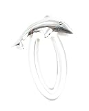Polished Silver over Pewter Dolphin Bookmark