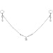14 Gauge Money Maker Gem Captive Ring Nipple Chain